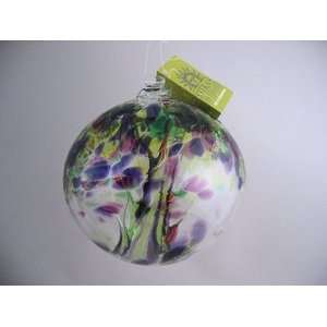  Kitras Art Glass   LIFE TREE OF ENCHANTMENT WITCH BALL 