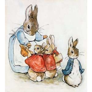  Mrs. Rabbit With Flopsy, Mopsy, Cotton Tail & Peter Wall 