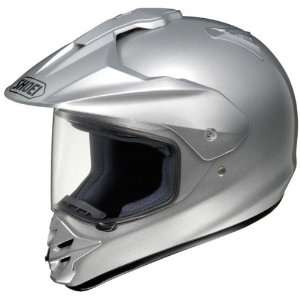 Shoei Metallic Hornet DS Dirt Bike Motorcycle Helmet   Light Silver 
