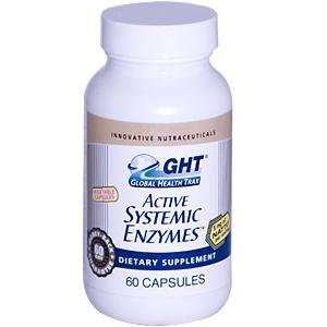  Global Health Trax, Active Systemic Enzymes, 60 Capsules 
