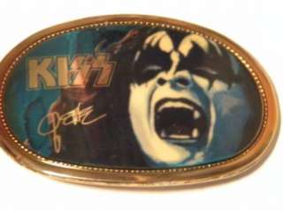 Gene Simmons KISS AUCOIN MGT Inc 1977 Belt Buckle Vintage  