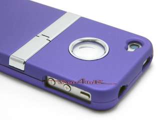   HARD CASE COVER WITH CHROME STAND FOR IPHONE 4 4S 4G S NEW  