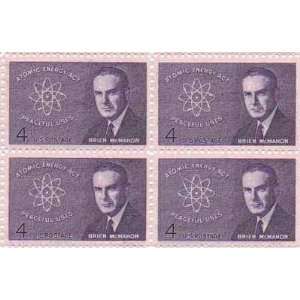Atomic Energy Act/Brian McMahon Set of 4 x 4 Cent US Postage Stamps 