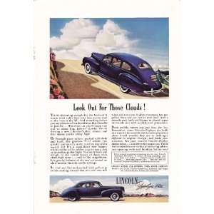  1941 Ad Lincoln Zephyr V 12 Original Antique Car Ad 