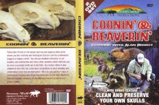 Coonin Beaverin Raccoon Beaver Trapping 2 DVD Set NEW 4 Hours of 
