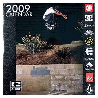 SKATEBOARDING CALENDER 2009 