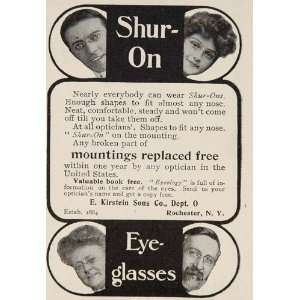   Spectacles E. Kirstein Sons   Original Print Ad