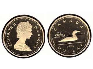 Beautiful 1989 Canada Golden Aureate Loon Dollar   Frosted Proof