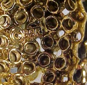 Sparkling Vintage STRAWBERRY AURORA BOREALIS RHINESTONE PIN Signed BSK 