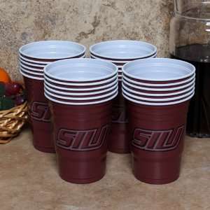   Salukis Maroon Game Day 24 Pack 18oz. Plastic Cups