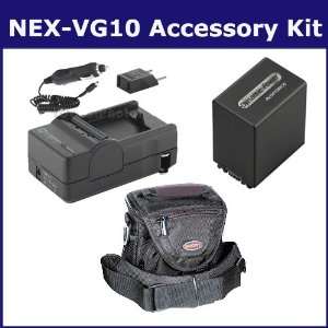  Sony NEX VG10 Camcorder Accessory Kit includes SDNPFV100 
