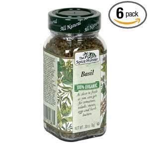 Spice Hunter Organic Basil, 0.3 Ounce Unit (Pack of 6)  