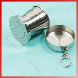 New Stainless Steel Portable Travel Cup Telescopic Mini  