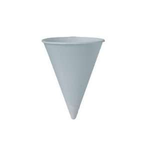  4 Oz Bare Treated Paper Cone Water Cups in White Office 