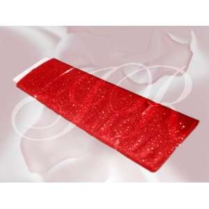  54x 30 Ft Premium Red Glitter Tulle Fabric Sold Pack of 1 