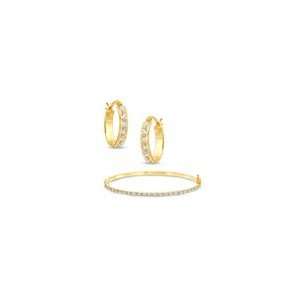 ZALES Diamond Fascination™ and Citrine Fascination™ Hoop and 