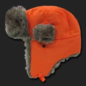  Bomber Faux Fur Winter Ski Trooper Trapper Ear Flap Hat Cap L/XL