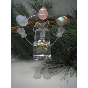  Midwest Ice Fellas Juggling Bunny Easter Ornament #71951 