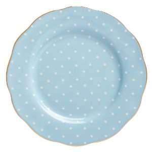   Royal Albert Polka Blue Vintage Formal Salad Plates