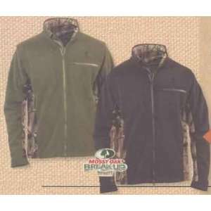  Browning Fleece Jacket Zip Off Sleeve Black MD Sports 