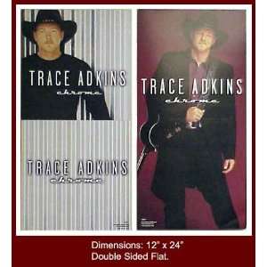 TRACE ATKINS Chrome 12x24 Poster Flat