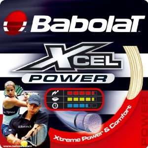   Babolat Xcel Power 16 Gauge Tennis String (Natural)