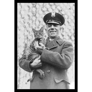   printed on 20 x 30 stock. Tige the White House Cat   Safe and Sound