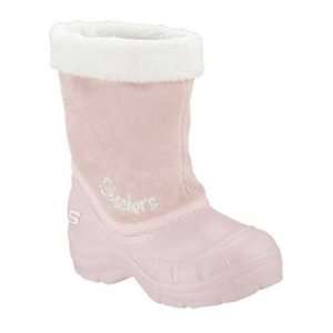  SKECHERS CUDDLEBUGS Puffalump soft Pink Boots Girls Kids 