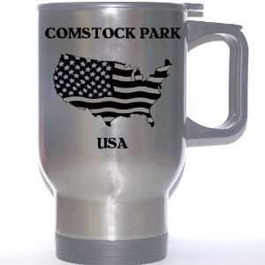  US Flag   Comstock Park, Michigan (MI) Stainless Steel Mug 