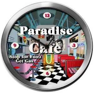  PARADISE 14 Inch Cafe Metal Clock Quartz Movement Kitchen 