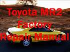 1991 Toyota MR2 Factory Repair and Wiring Manuals 91