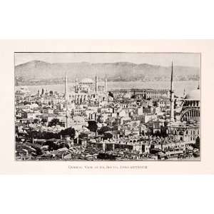   Sea Istanbul City   Original Halftone Print