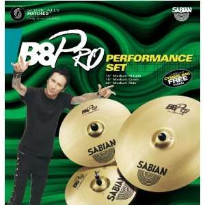  Sabian B8 Pro Performance Cymbal Pack with Gig Bag 