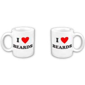  I (heart) Beards Coffee Mug 