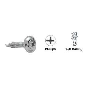   Chrome Countersunk Self Drilling Screws with Washers