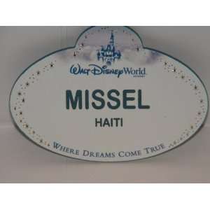   Name Tags   Walt Disney World   Missel from Haiti 