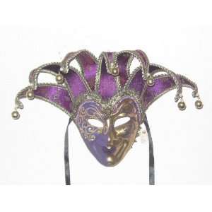  B GRADE Purple Joker Lillo Venetian Mask
