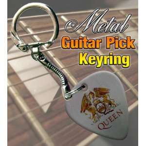  Queen Metal Guitar Pick Keyring Musical Instruments