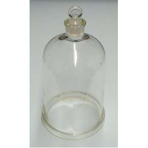 Bell Jar Glass Open Top With Stopper 8 inch x 12 inch  