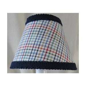 Beep Beep Transportation Sconce With Parachute Plaid Shade