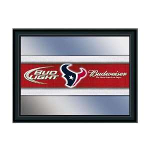   Houston Texans Budweiser & Bud Light NFL Beer Mirror 