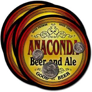  Anaconda, MT Beer & Ale Coasters   4pk 