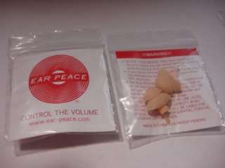 EAR PEACE LIVE MUSIC HEARING PROTECTION NOISE REDUCTION  
