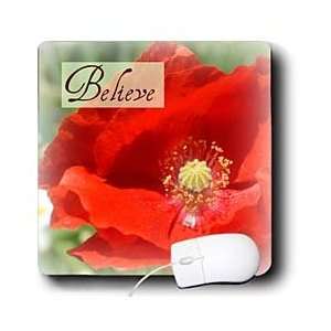  Sanders Flowers   Believe Red Poppy Flower Inspirational Quotes 