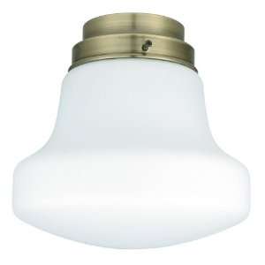  8H GLASS CENTER BELL, FROSTED WHITE