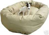Large Khaki Bagel Donut Dog Pet Bed Mat   