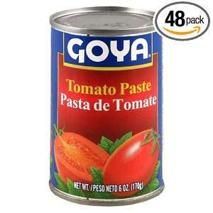 Goya Tomato Paste, 6 Ounce Units (Pack of 48)  Grocery 