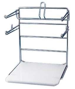 Rack for Grocery Shopping Bags Dispenser T SHIRT Bagging Stand CHROME 