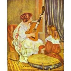   Pierre Auguste Renoir   24 x 30 inches   Guitar Lesson