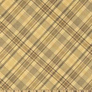   Country Plaid Tan Fabric By The Yard Arts, Crafts & Sewing
